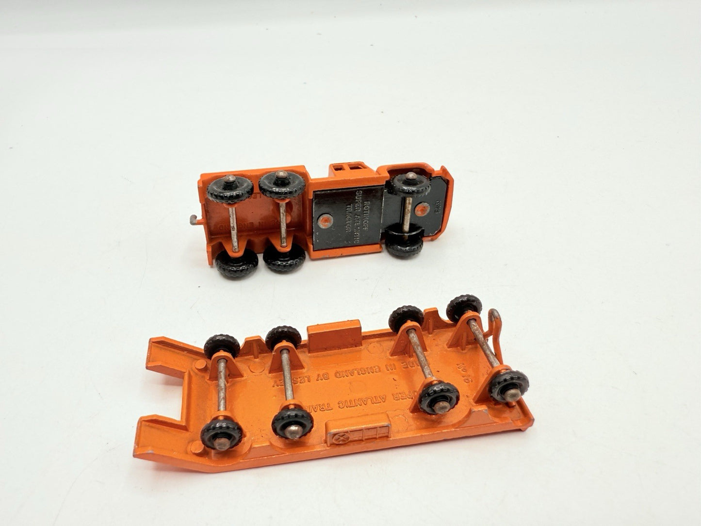Matchbox Lesney 15b Rotinoff Super Atlantic Tractor & 16b Trailer VGood Unboxed