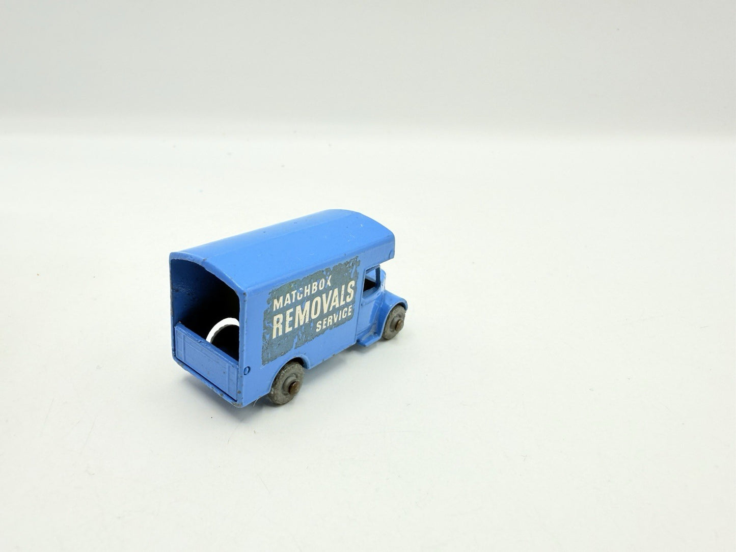 Matchbox Lesney 17a Bedford Removals Van Light Blue Unboxed Model