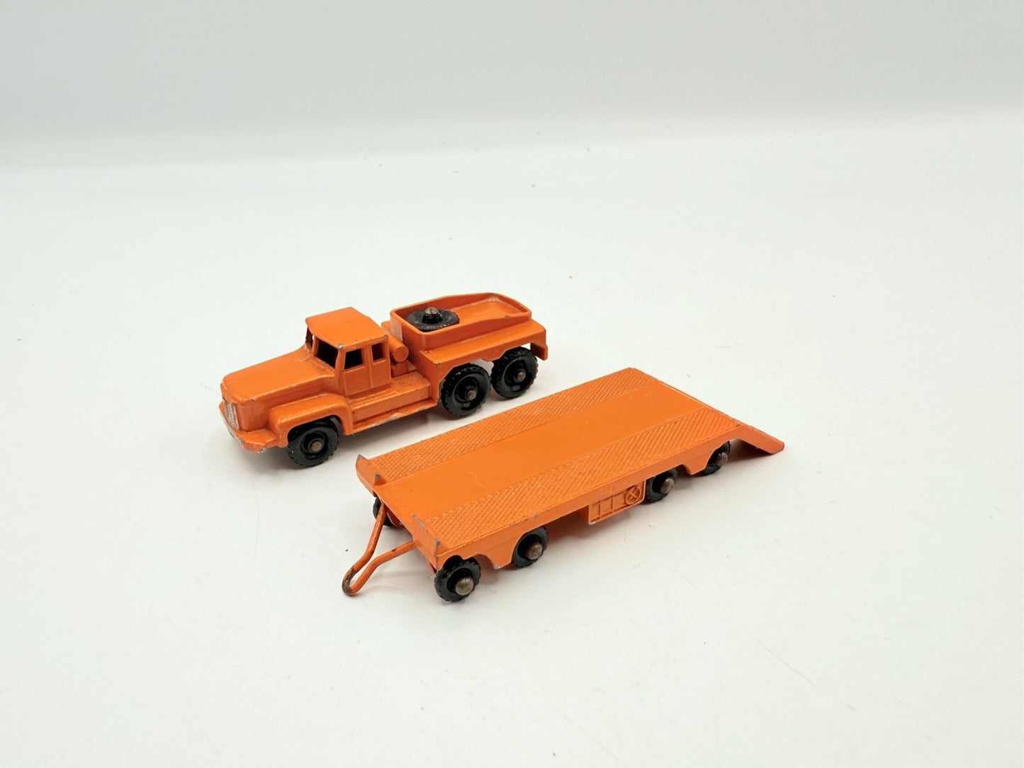 Matchbox Lesney 15b Rotinoff Super Atlantic Tractor & 16b Trailer VGood Unboxed