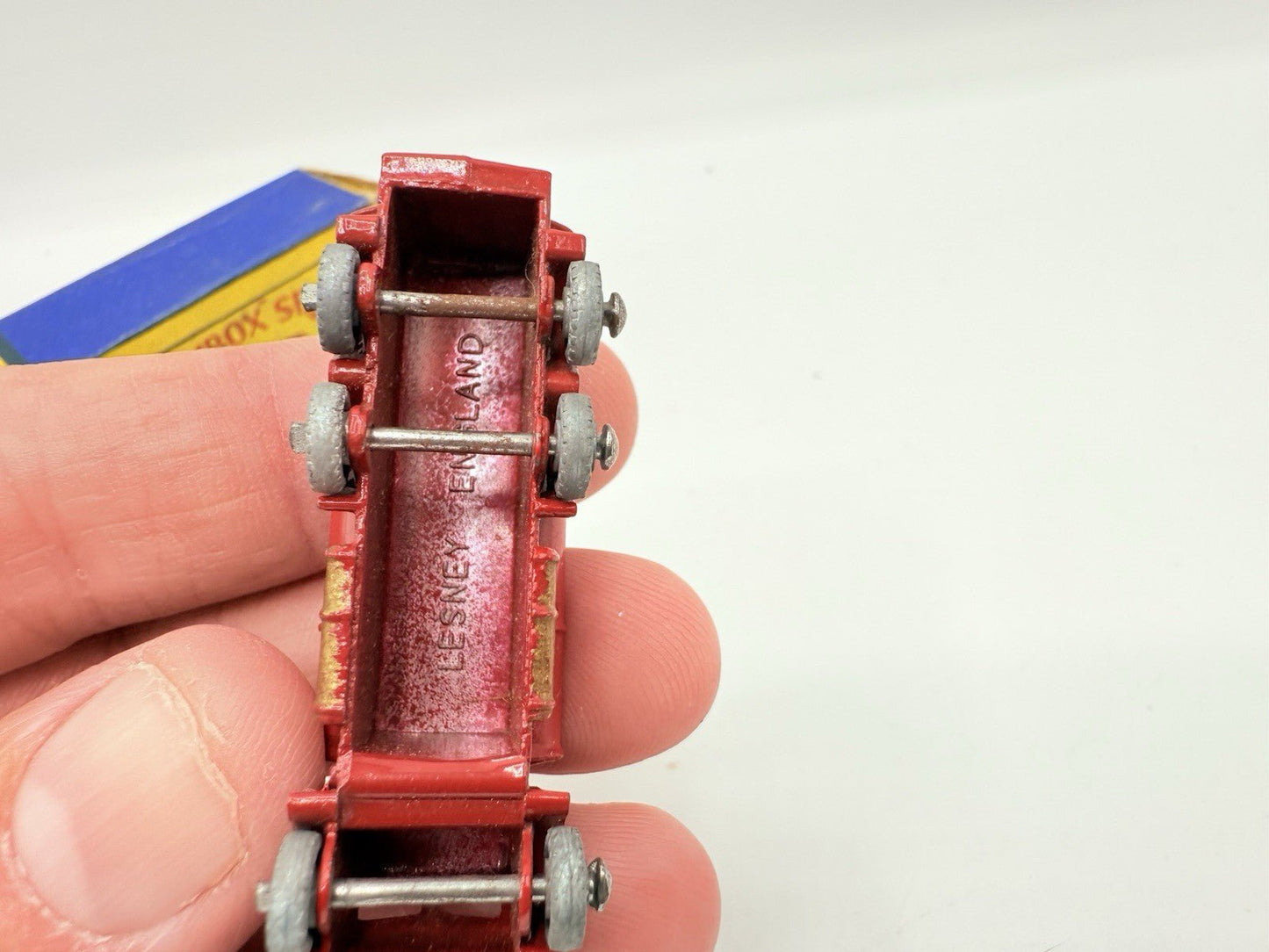 Matchbox Lesney 11a E.R.F. Road Tanker In Red Near Mint & Boxed - Smaller Decal - Magic Matchbox