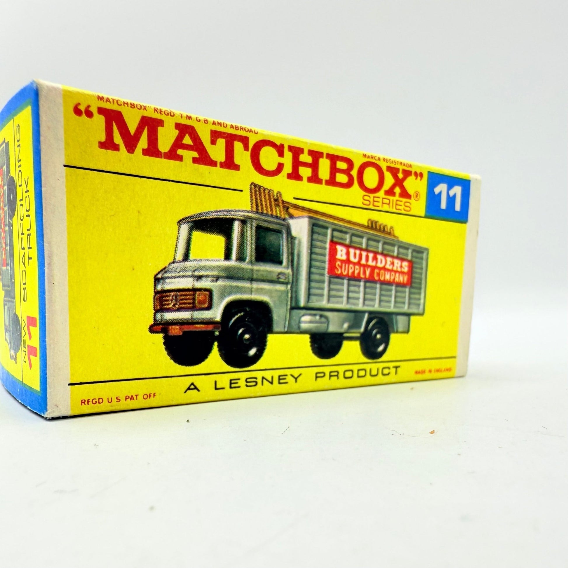 Matchbox Lesney 11d Mercedes Scaffolding Truck Empty Box - Magic Matchbox