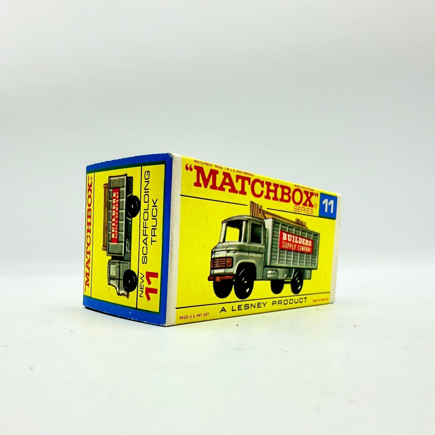 Matchbox Lesney 11d Mercedes Scaffolding Truck Empty Box - Magic Matchbox