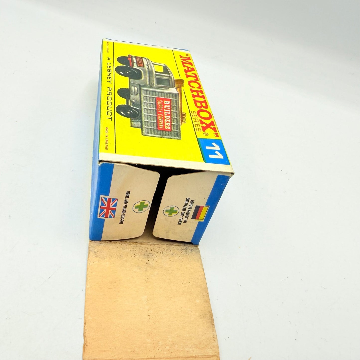 Matchbox Lesney 11d Mercedes Scaffolding Truck Empty Box - Magic Matchbox