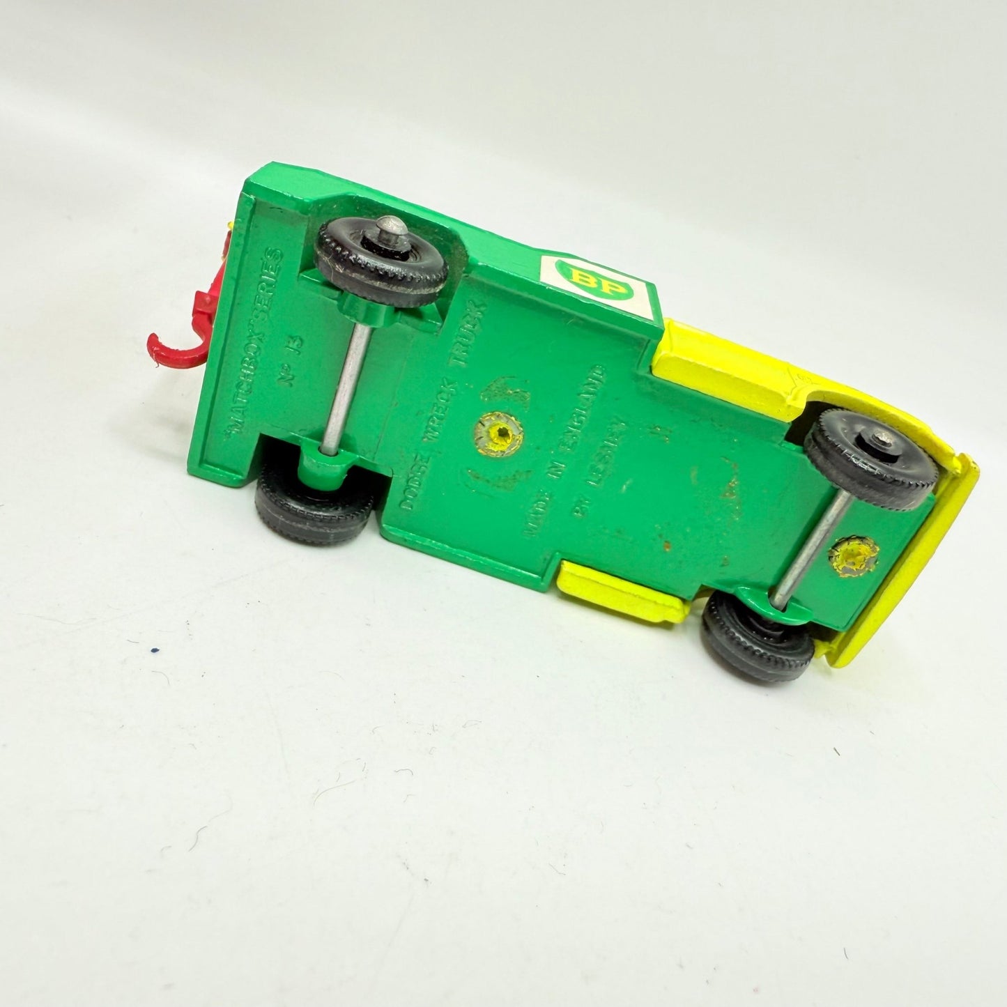 Matchbox Lesney 13d BP Dodge Wreck Truck Red Hook - Magic Matchbox