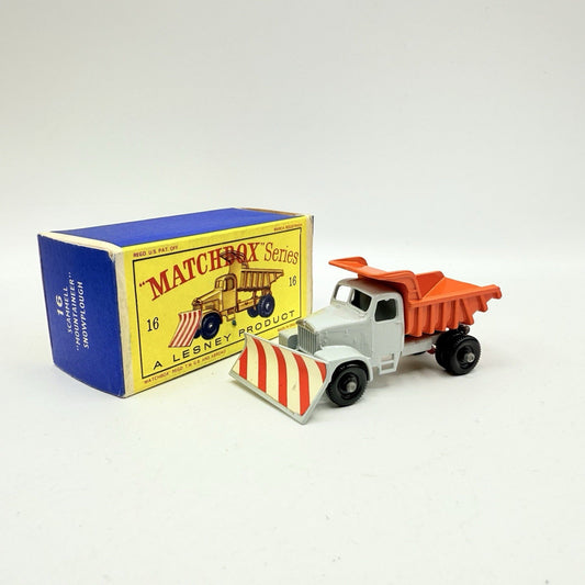 Matchbox Lesney 16c Scammell Snow Plough Original Boxed Model - Magic Matchbox