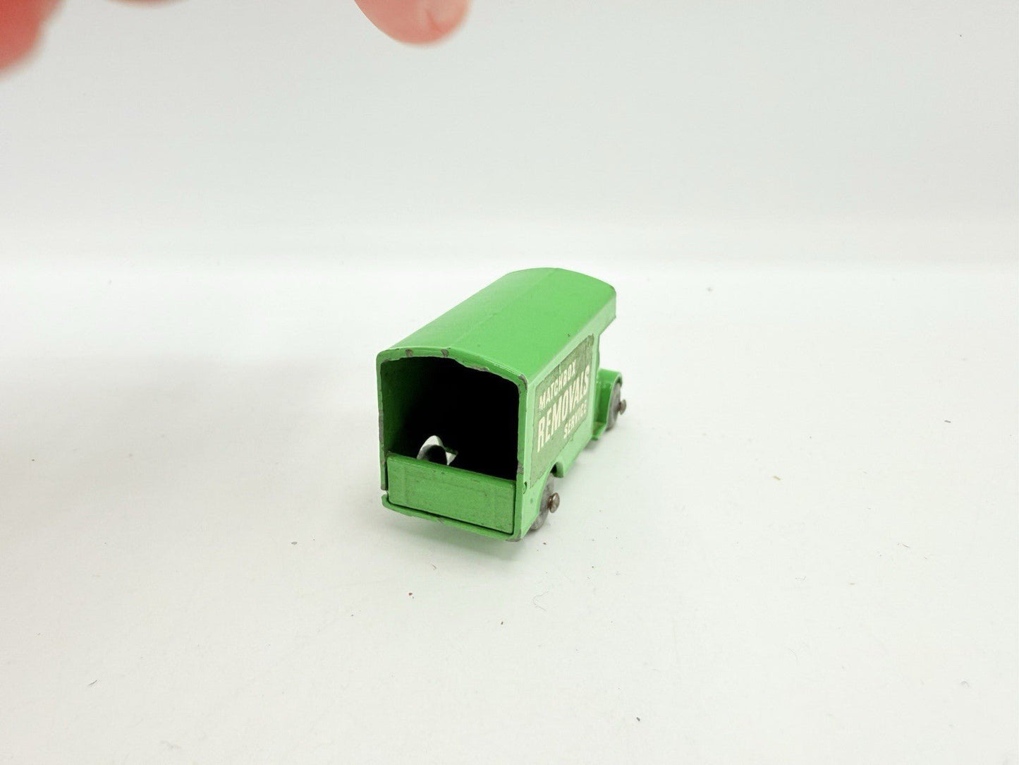 Matchbox Lesney 17a Bedford Removal Van In Green MW - Good Unboxed Model - Magic Matchbox