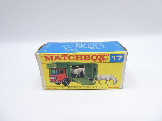 Matchbox Lesney 17e AEC Horsebox Empty Original Box - Magic Matchbox