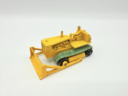 Matchbox Lesney 18c Caterpillar Bulldozer Black Rollers - Magic Matchbox
