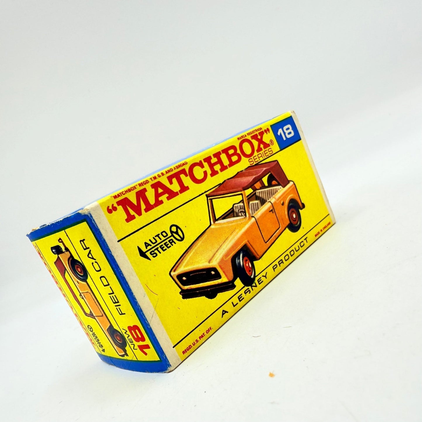 Matchbox Lesney 18e Field Car Red Hubs - Unpainted base - Magic Matchbox