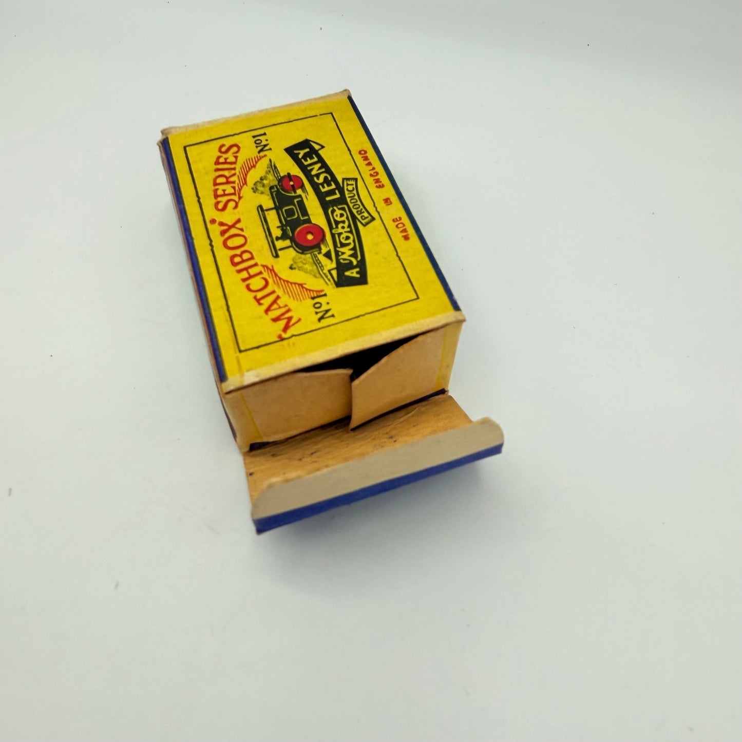 Matchbox Lesney 1a Road Roller with Rare SCRIPT BOX - Magic Matchbox