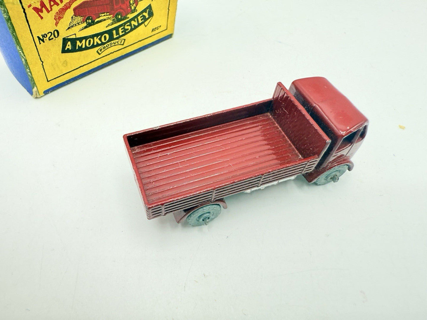 Matchbox Lesney 20a ERF Stake Truck MW Damaged Box - Magic Matchbox