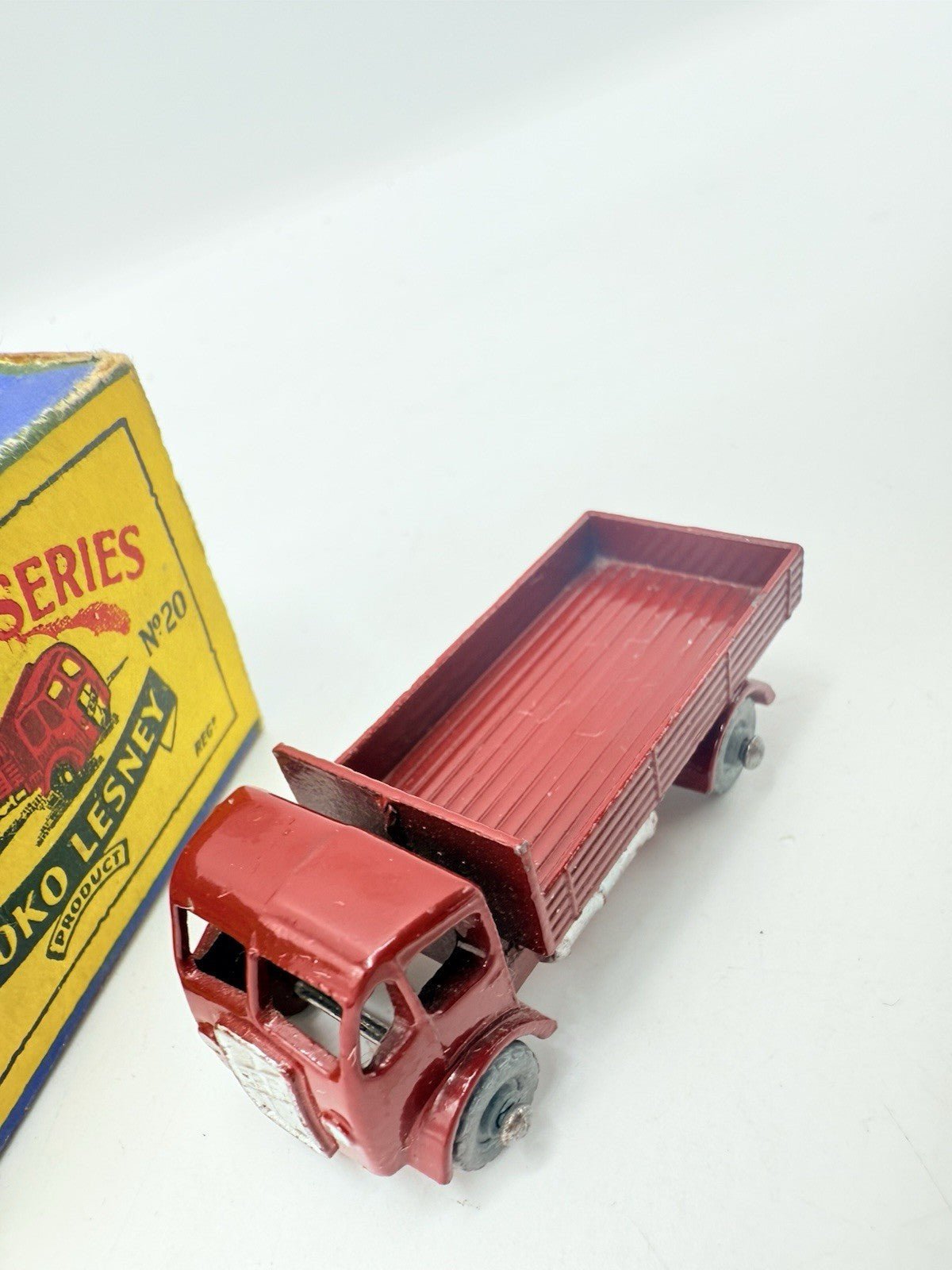 Matchbox Lesney 20a ERF Stake Truck MW Damaged Box - Magic Matchbox