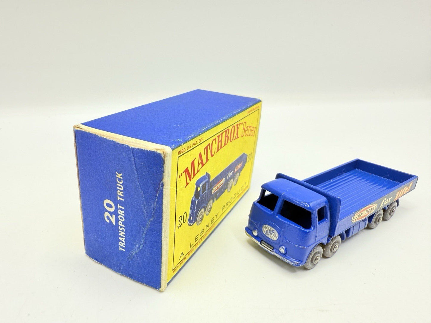 Matchbox Lesney 20b ERF 'Ever Ready' 68G 8 Wheeler Truck Very Near Mint & Boxed - Magic Matchbox