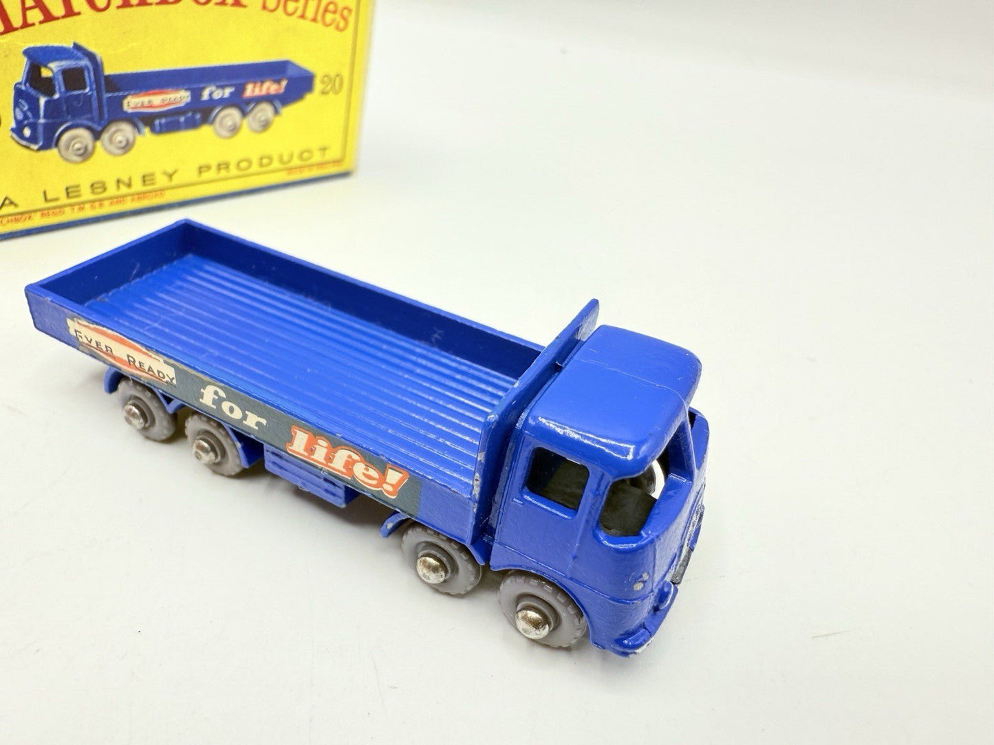 Matchbox Lesney 20b ERF 'Ever Ready' 68G 8 Wheeler Truck Very Near Mint & Boxed - Magic Matchbox