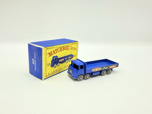 Matchbox Lesney 20b ERF 'Ever Ready' 68G 8 Wheeler Truck Very Near Mint & Boxed - Magic Matchbox