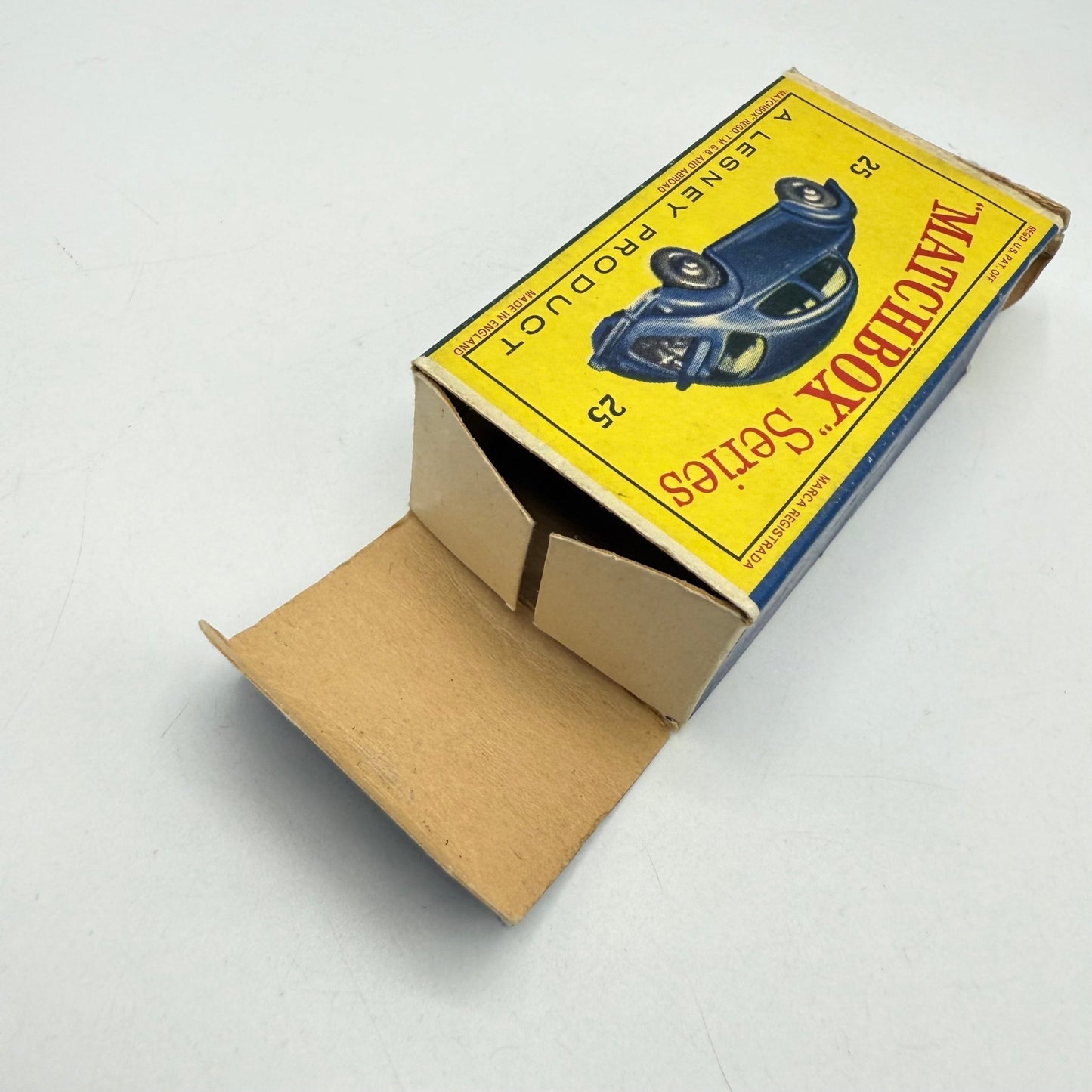 Matchbox Lesney 25b Volkswagen Beetle MIS - SPELT BASE - Magic Matchbox