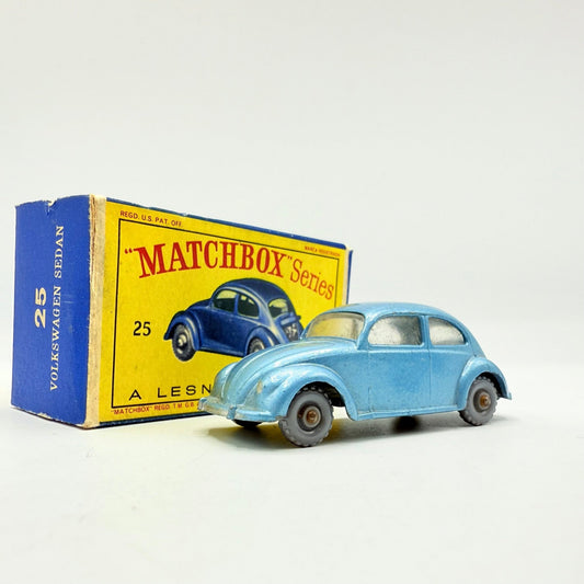 Matchbox Lesney 25b Volkswagen Beetle MIS - SPELT BASE - Magic Matchbox