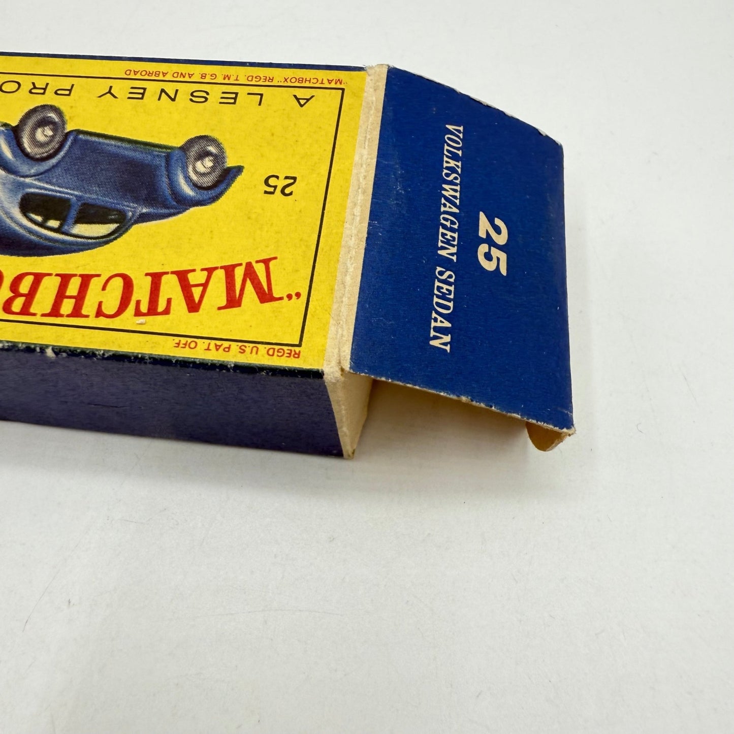 Matchbox Lesney 25b Volkswagen Beetle MIS - SPELT BASE - Magic Matchbox