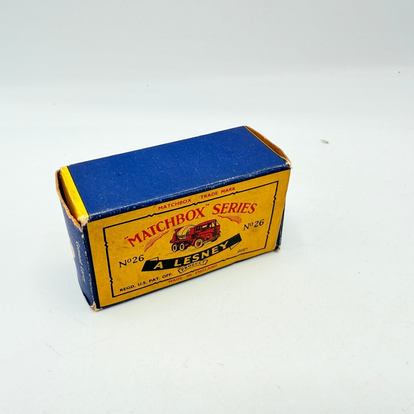 Matchbox Lesney 26b Foden Cement mixer Lorry truck in C - type box - Magic Matchbox