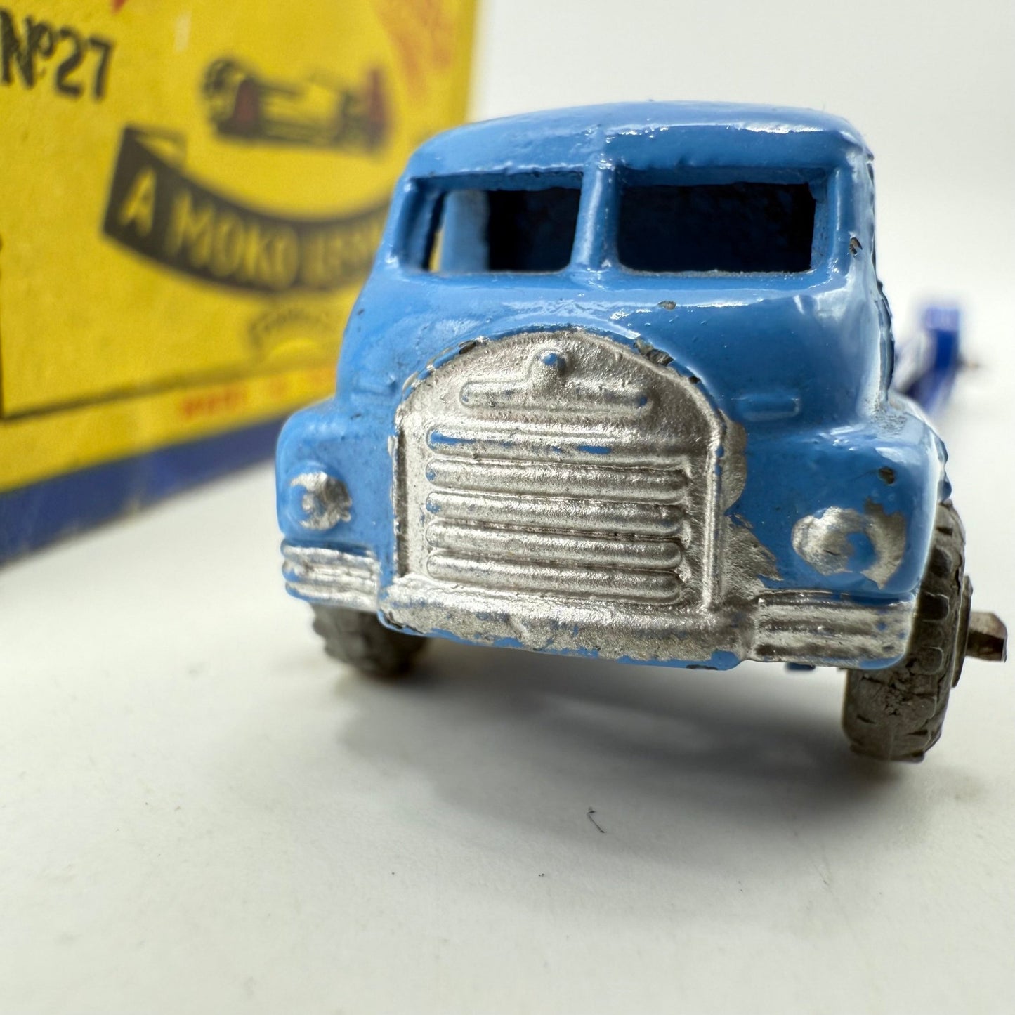 Matchbox Lesney 27a Bedford Articulated Low Loader SC1 BLUE - Magic Matchbox