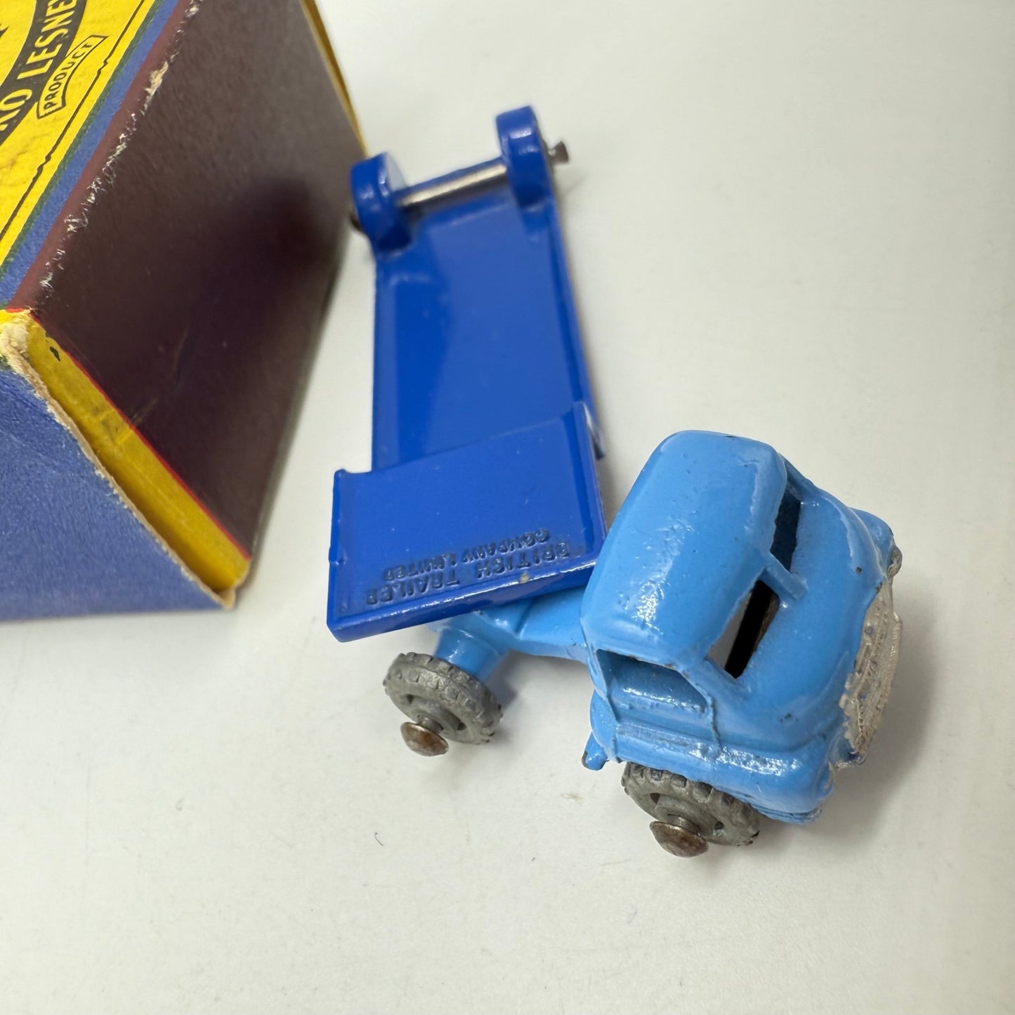Matchbox Lesney 27a Bedford Articulated Low Loader SC1 BLUE - Magic Matchbox