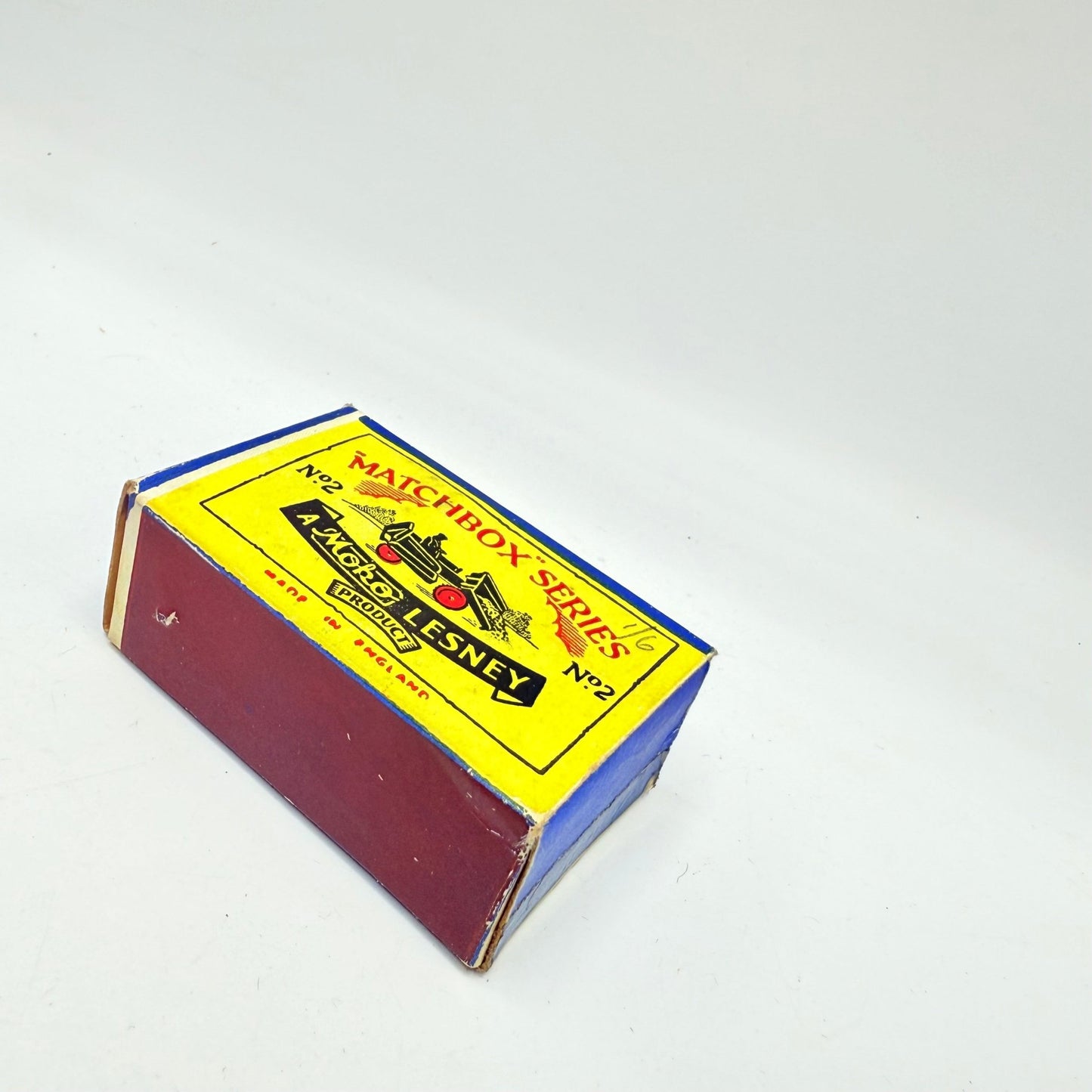 Matchbox Lesney 2a Muir Hill Green Wheels Damaged Script Box - Magic Matchbox