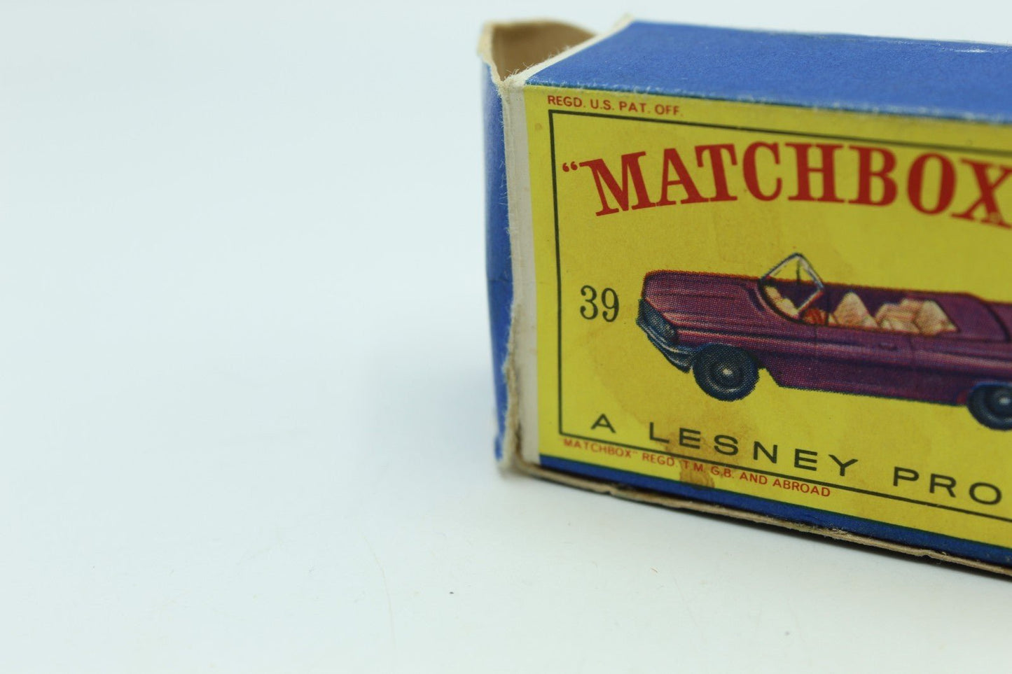Matchbox Lesney 39b Pontiac Convertible Purple - SPW - Boxed - Magic Matchbox