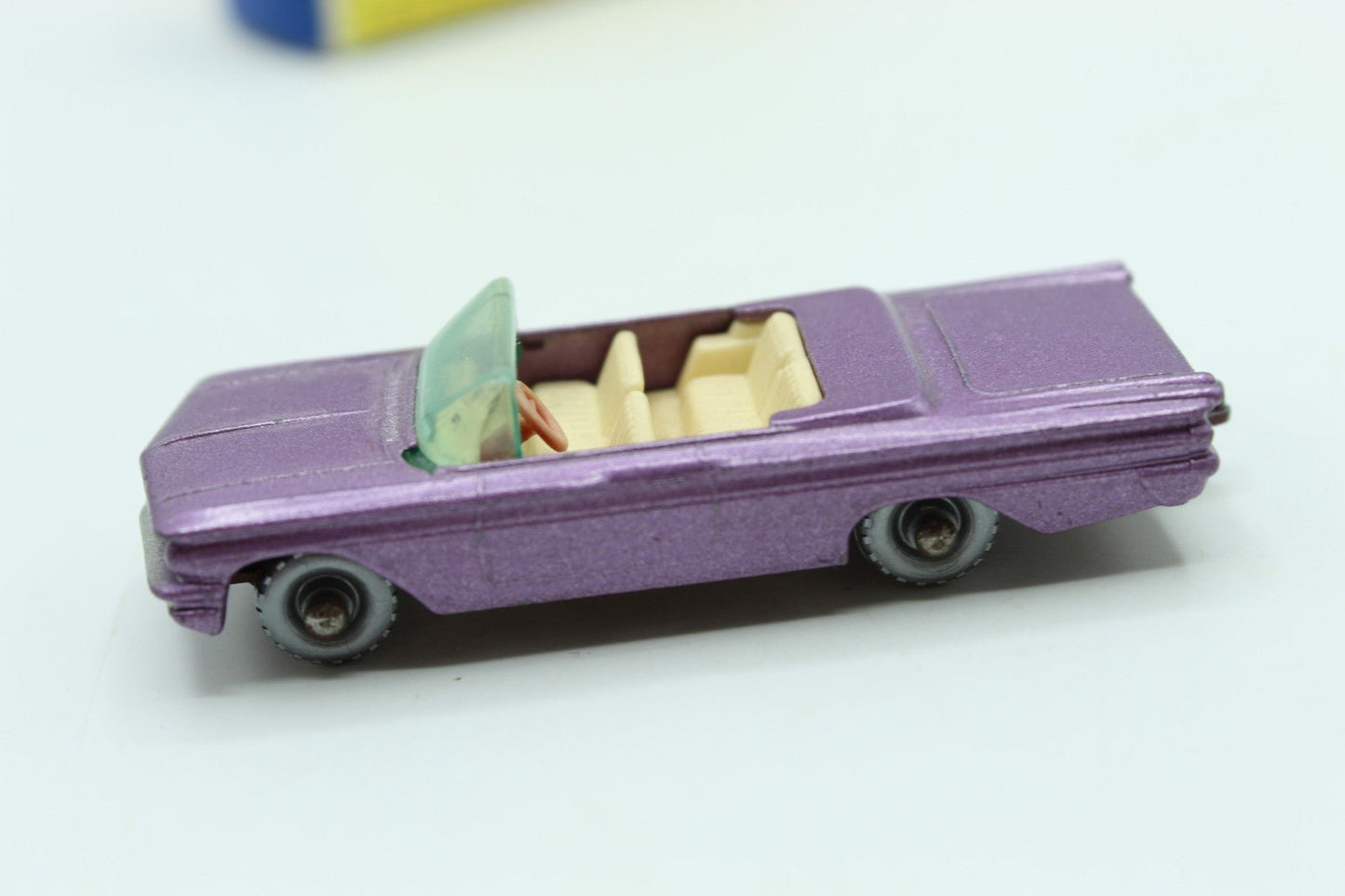 Matchbox Lesney 39b Pontiac Convertible Purple - SPW - Boxed - Magic Matchbox