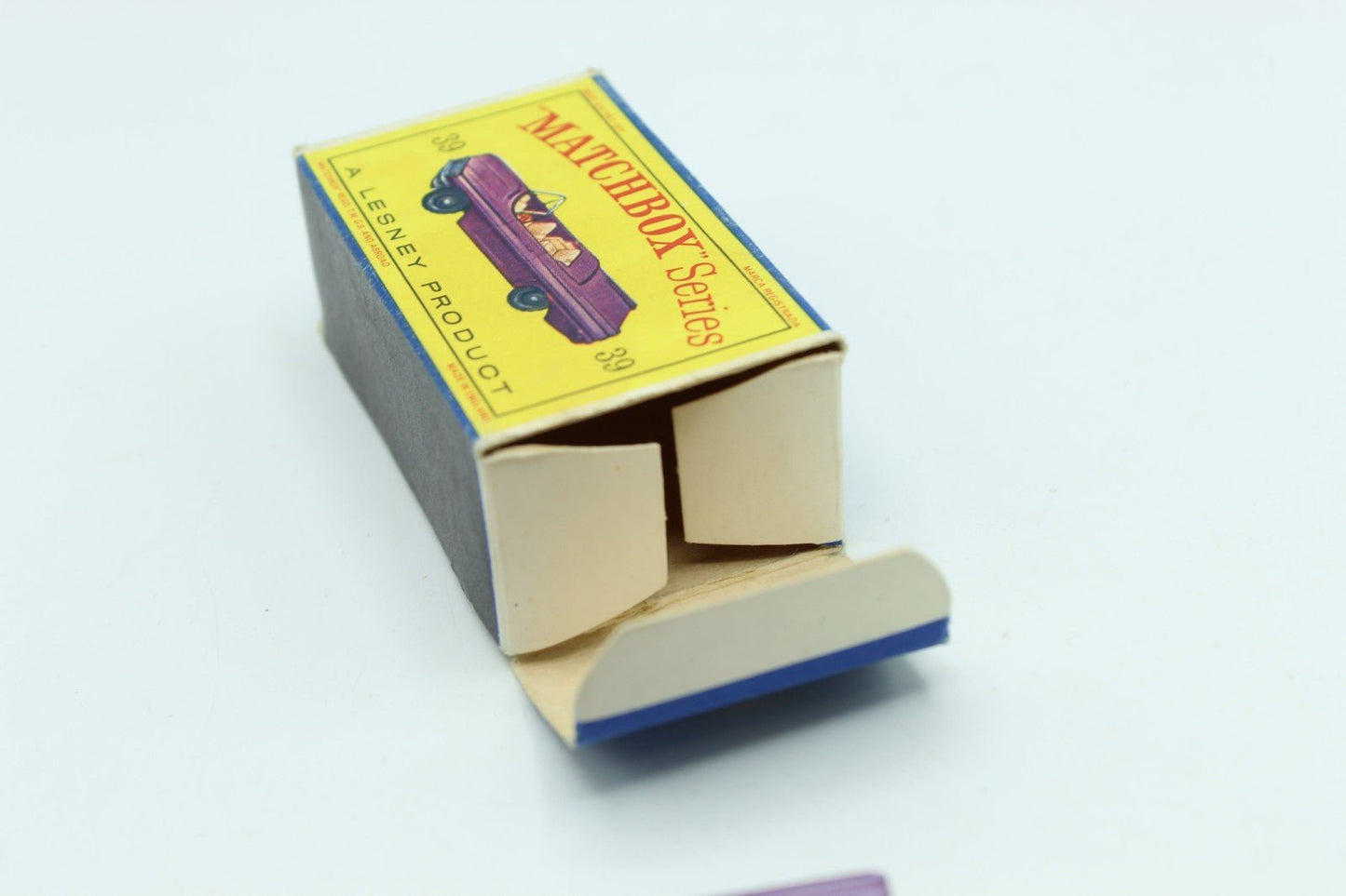 Matchbox Lesney 39b Pontiac Convertible Purple - SPW - Boxed - Magic Matchbox