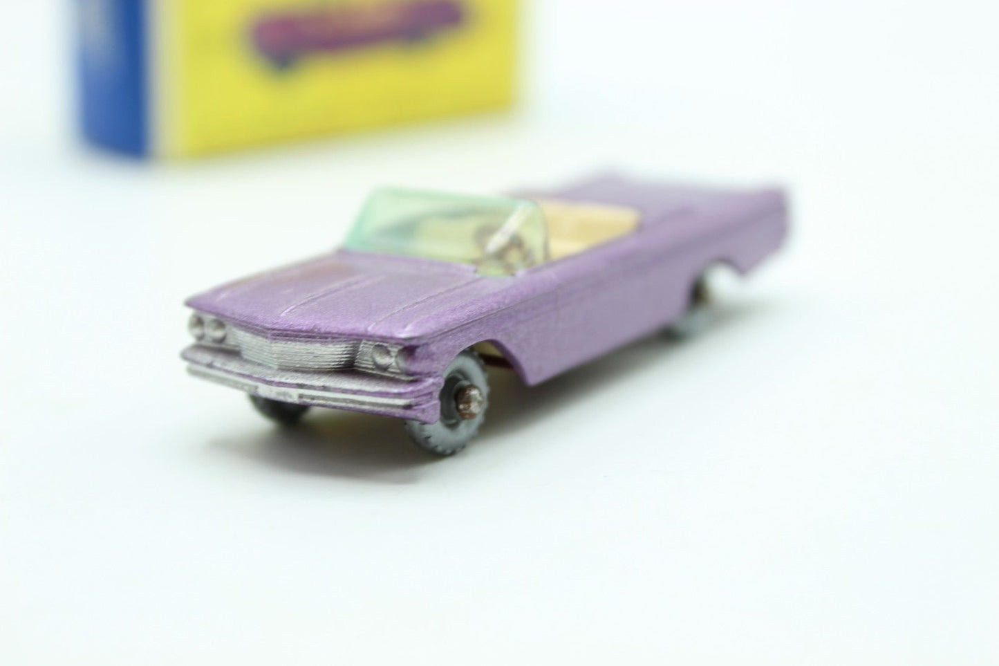 Matchbox Lesney 39b Pontiac Convertible Purple - SPW - Boxed - Magic Matchbox