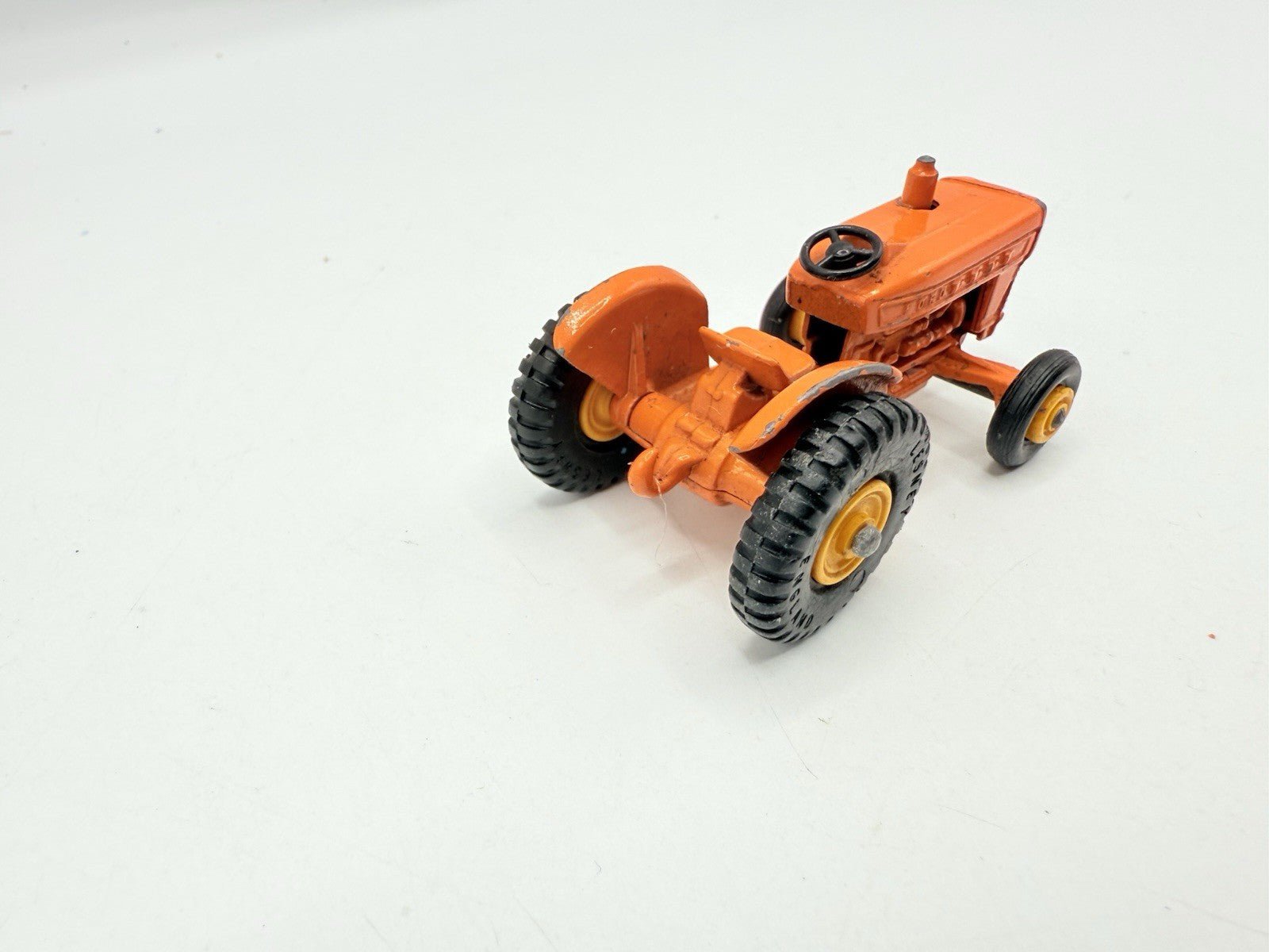 Matchbox Lesney 39c Tractor In Orange VG Unboxed Model - Magic Matchbox