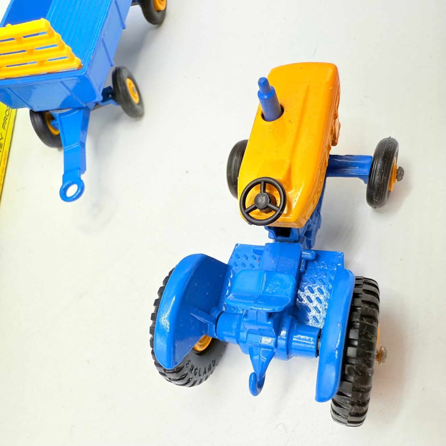 Matchbox Lesney 39c Tractor & Trailer 40c - RARE Taller Exhaust Stack. - Magic Matchbox