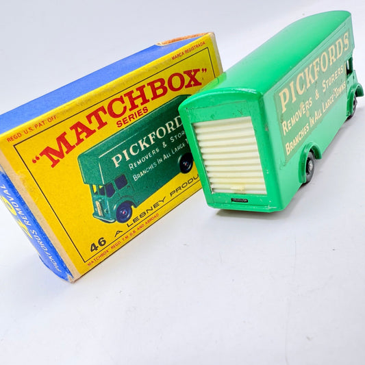 Matchbox Lesney 46b Guy Pickfords Removal Van RARE REAR STEP & E - type box - Magic Matchbox