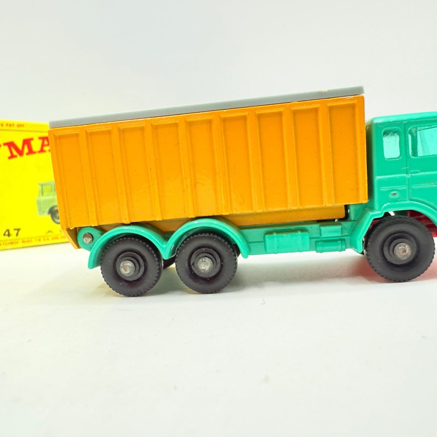 Matchbox Lesney 47c DAF Tipper Container Truck Turquoise - Magic Matchbox