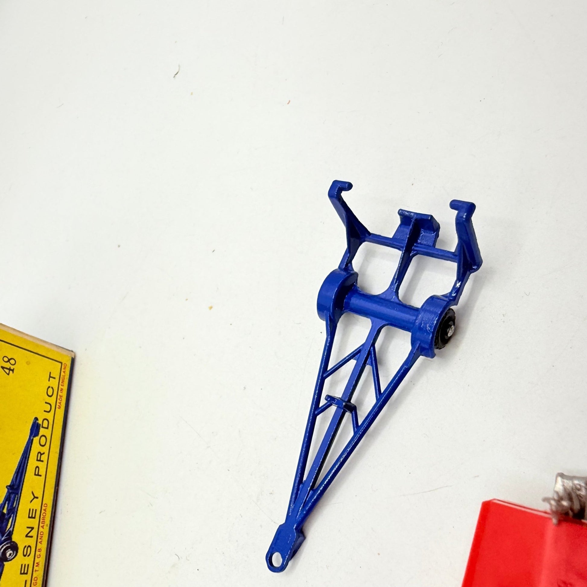 Matchbox Lesney 48b Sports Boat and Trailer Silver Outboard - Magic Matchbox