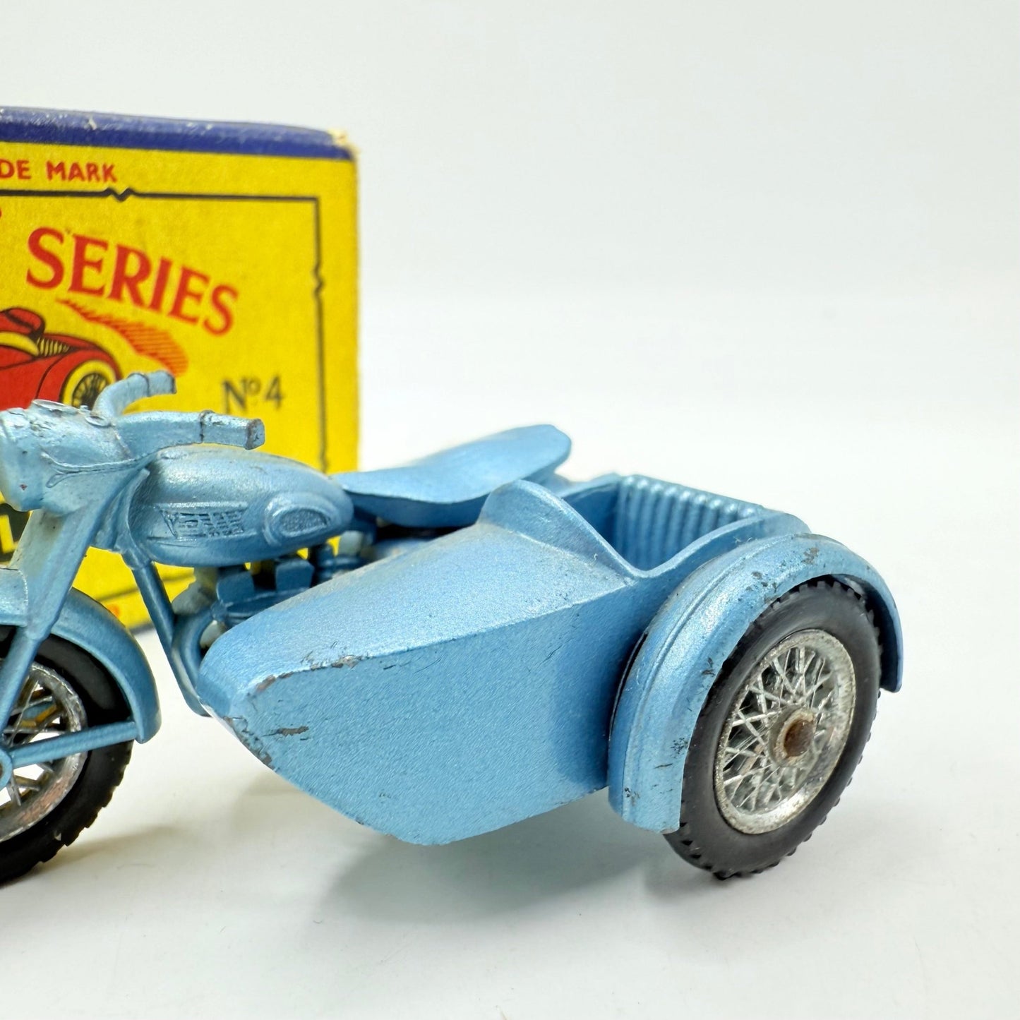 Matchbox Lesney 4c Triumph T110 Motorcycle & Sidecar - Magic Matchbox
