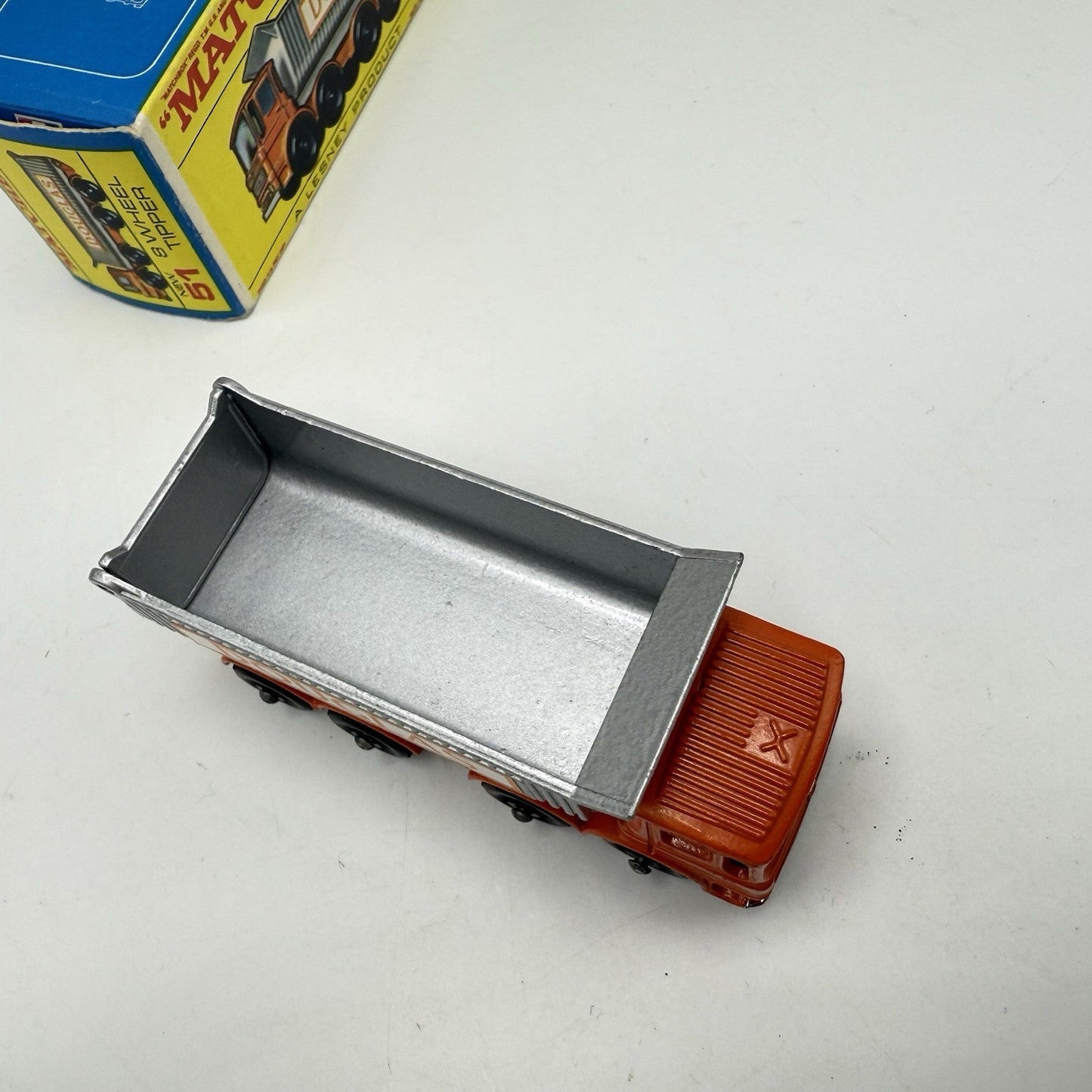 Matchbox Lesney 51c 8 Wheel Tipper Truck Orange - Magic Matchbox