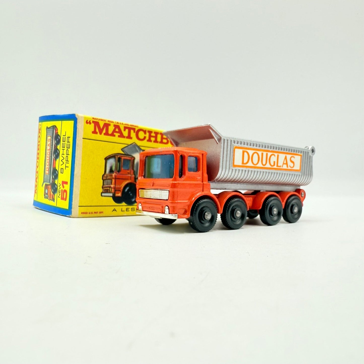 Matchbox Lesney 51c 8 Wheel Tipper with Douglas Label - Magic Matchbox