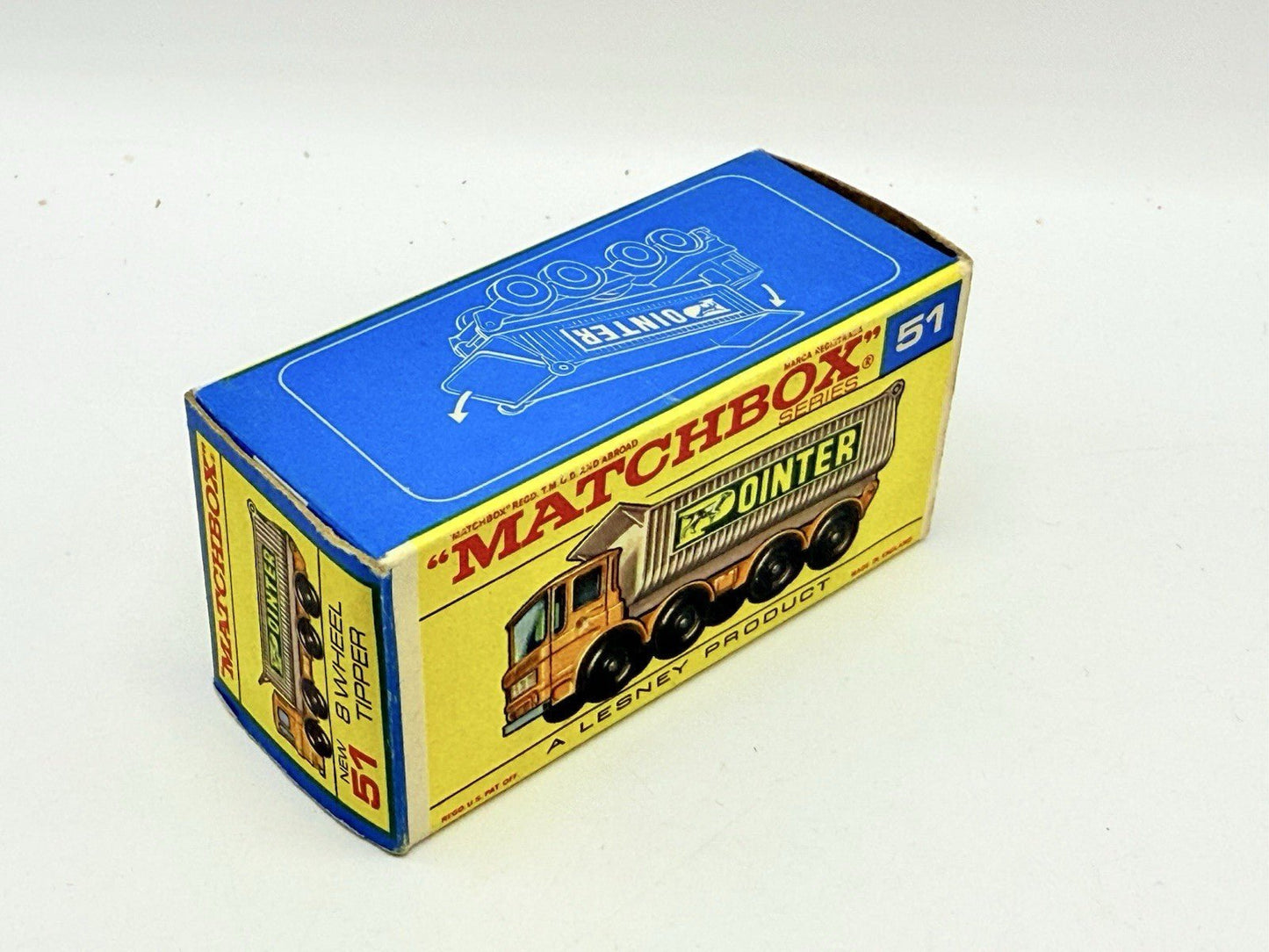 Matchbox Lesney 51c Douglas 8 Wheel Tipper - Magic Matchbox