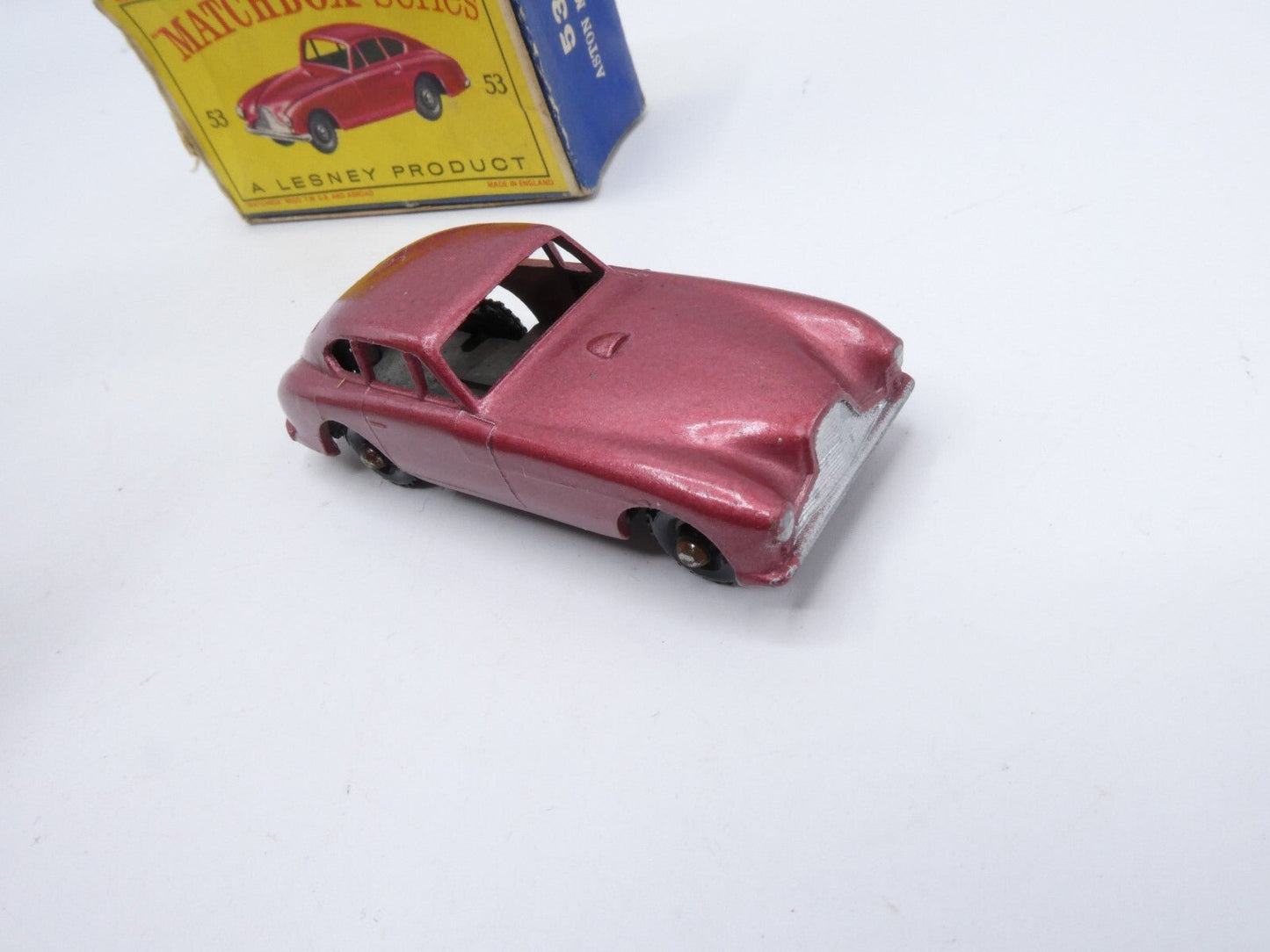 Matchbox Lesney 53a Aston Martin DB2 - 4 Rare Red BPW - Magic Matchbox