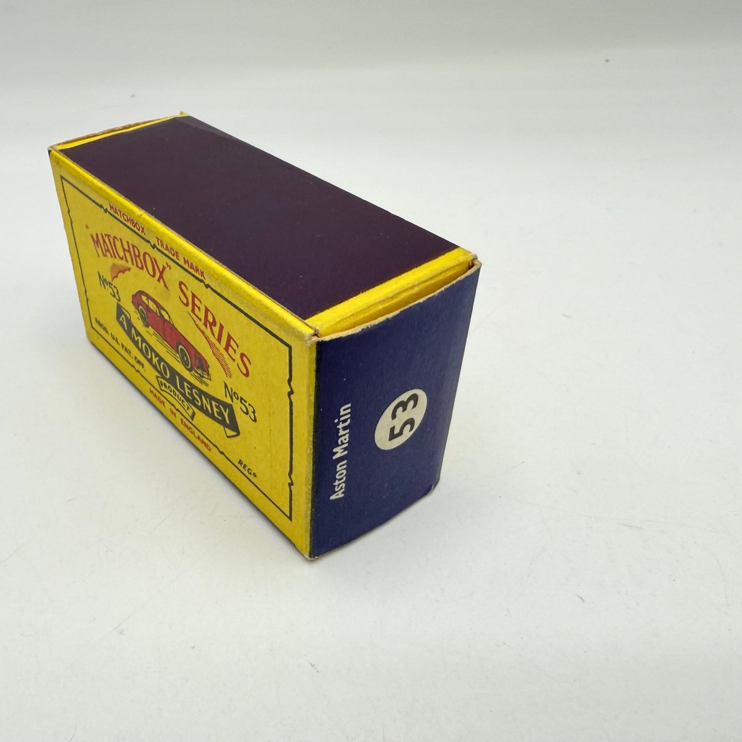 Matchbox Lesney 53a Aston Martin DB2/4 BPW MET RED BODY - Magic Matchbox