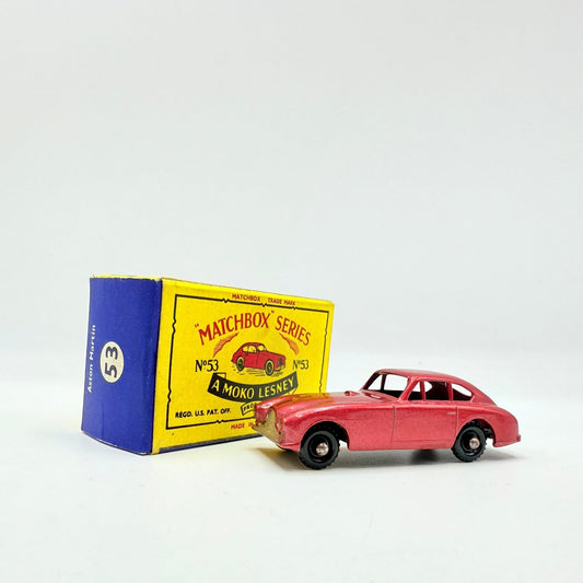 Matchbox Lesney 53a Aston Martin DB2/4 BPW MET RED BODY - Magic Matchbox