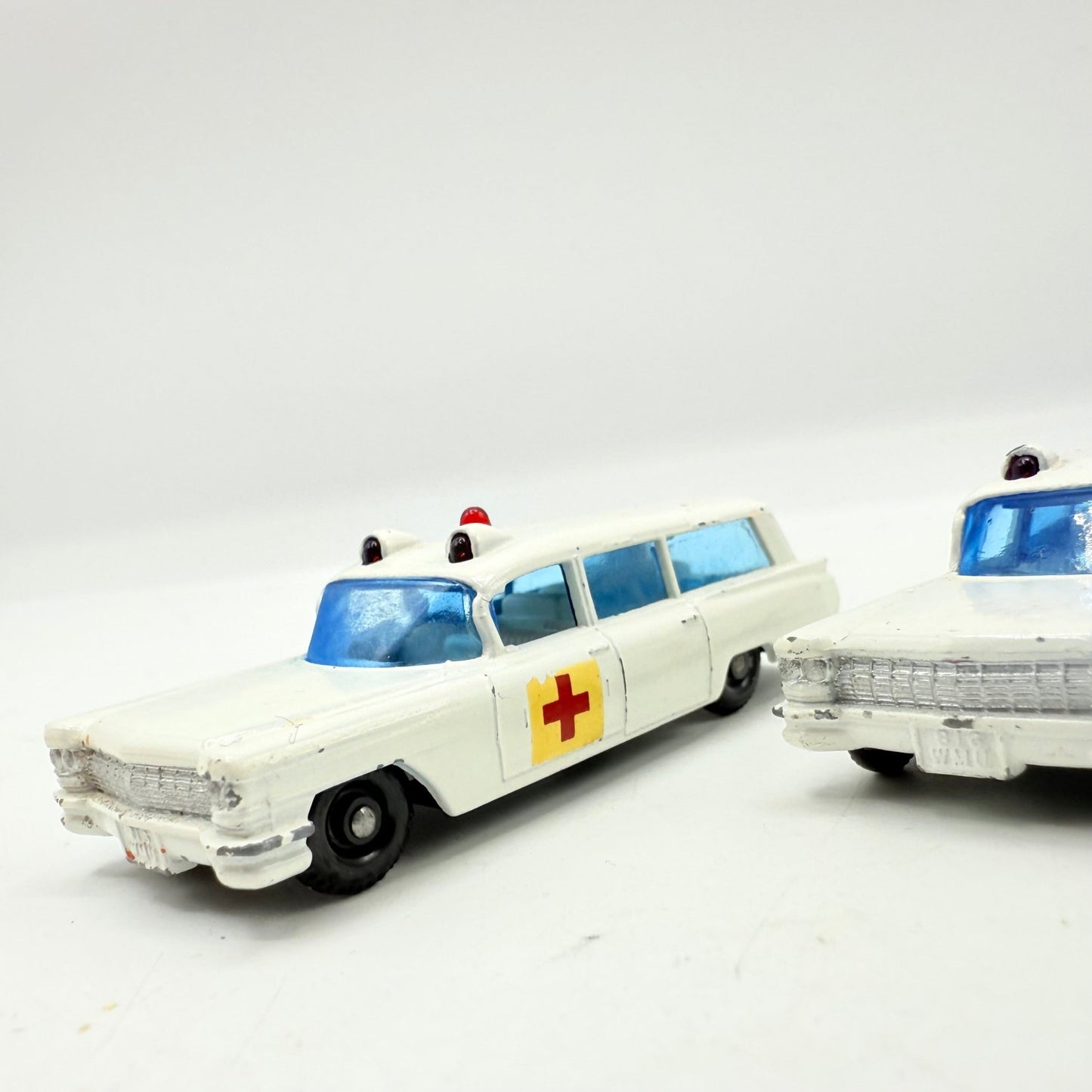 Matchbox Lesney 54b Cadillac Ambulance Door Labels & Decals x2 - Magic Matchbox