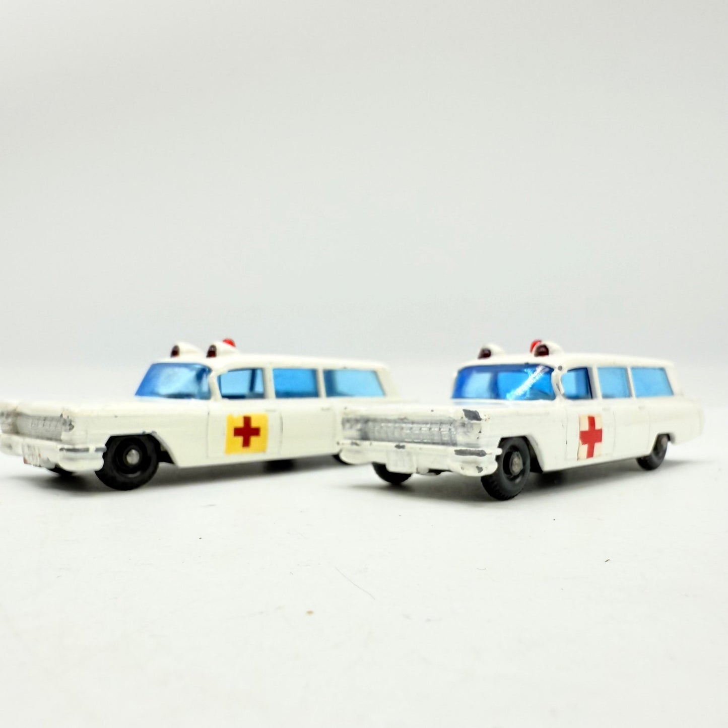 Matchbox Lesney 54b Cadillac Ambulance Door Labels & Decals x2 - Magic Matchbox