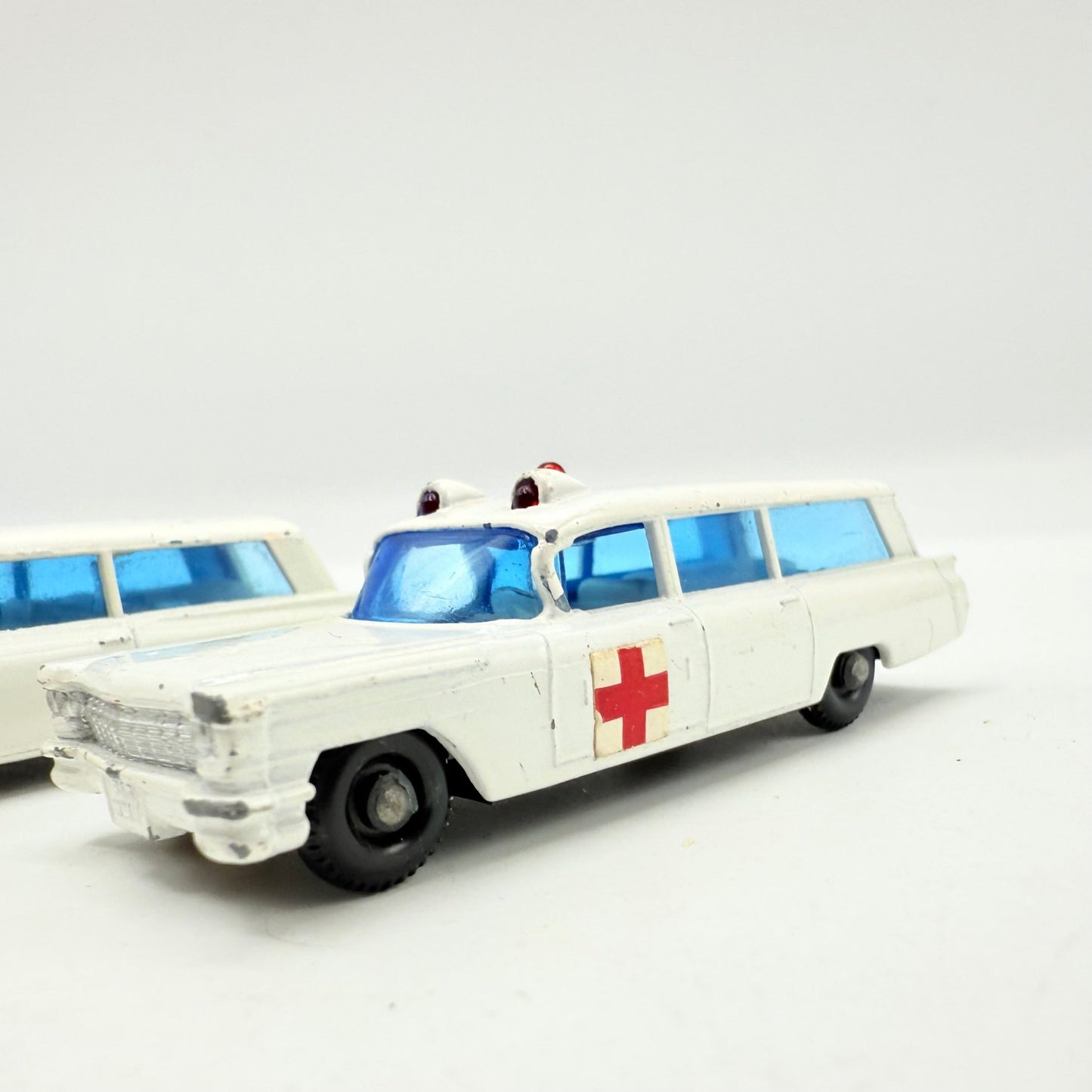 Matchbox Lesney 54b Cadillac Ambulance Door Labels & Decals x2 - Magic Matchbox