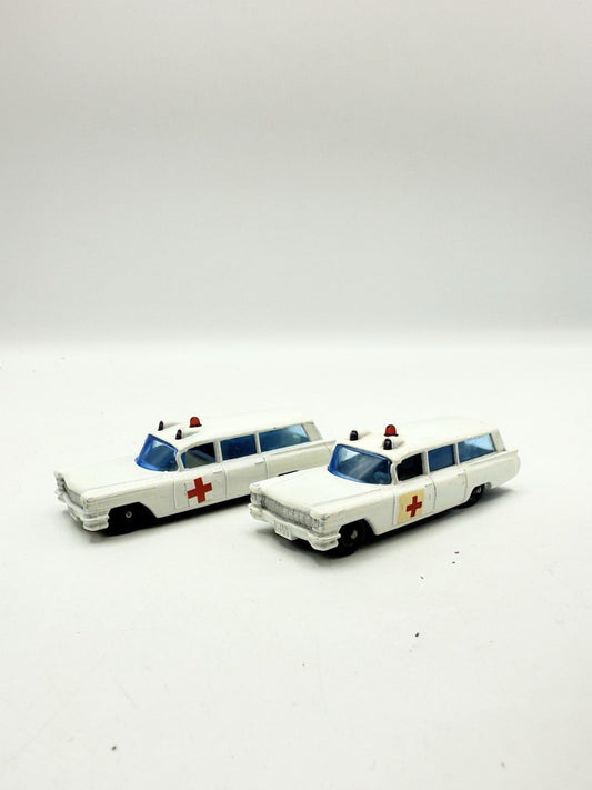Matchbox Lesney 54b Cadillac Ambulance Door Labels & Decals x2 - Magic Matchbox