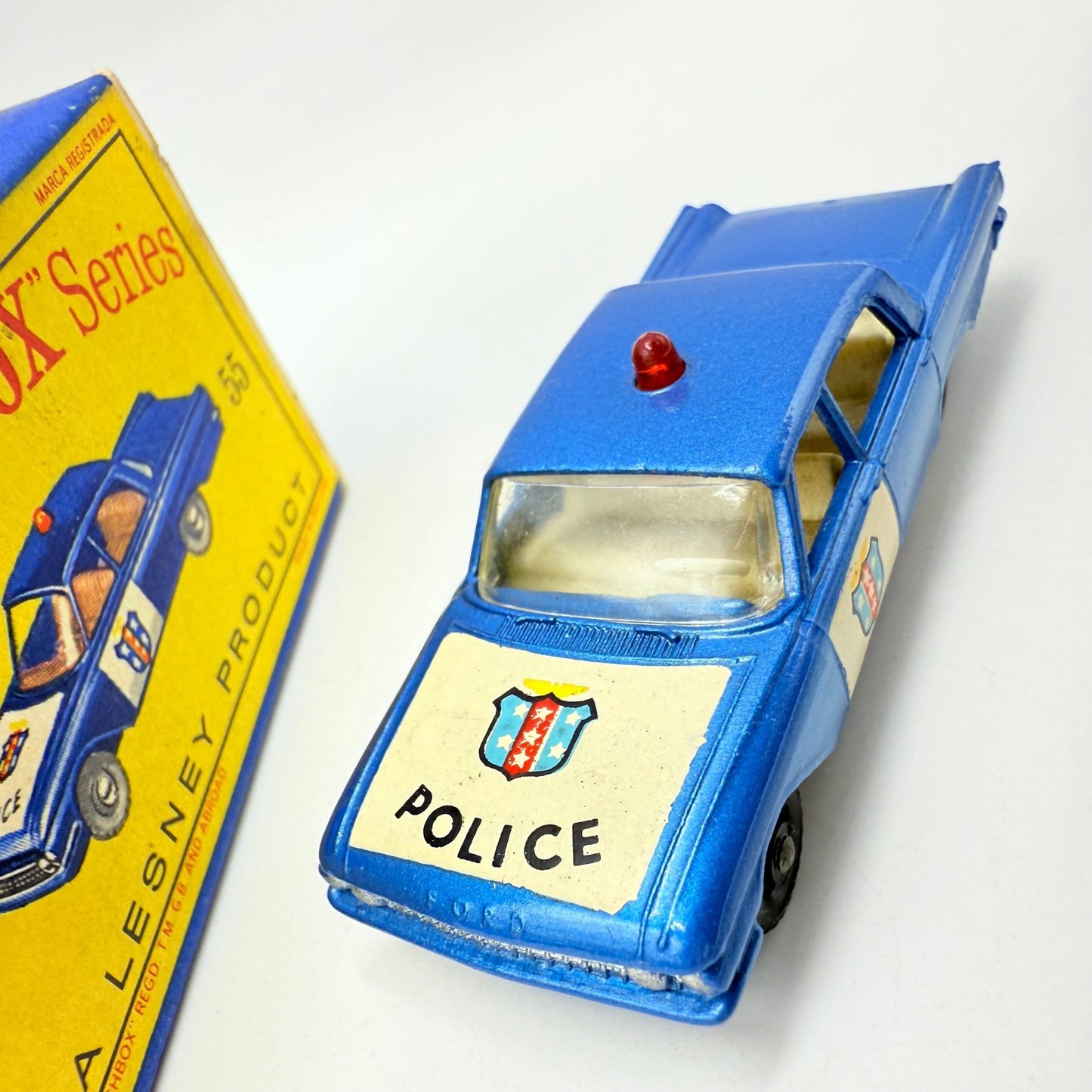 Matchbox Lesney 55b Ford Police Car - Magic Matchbox