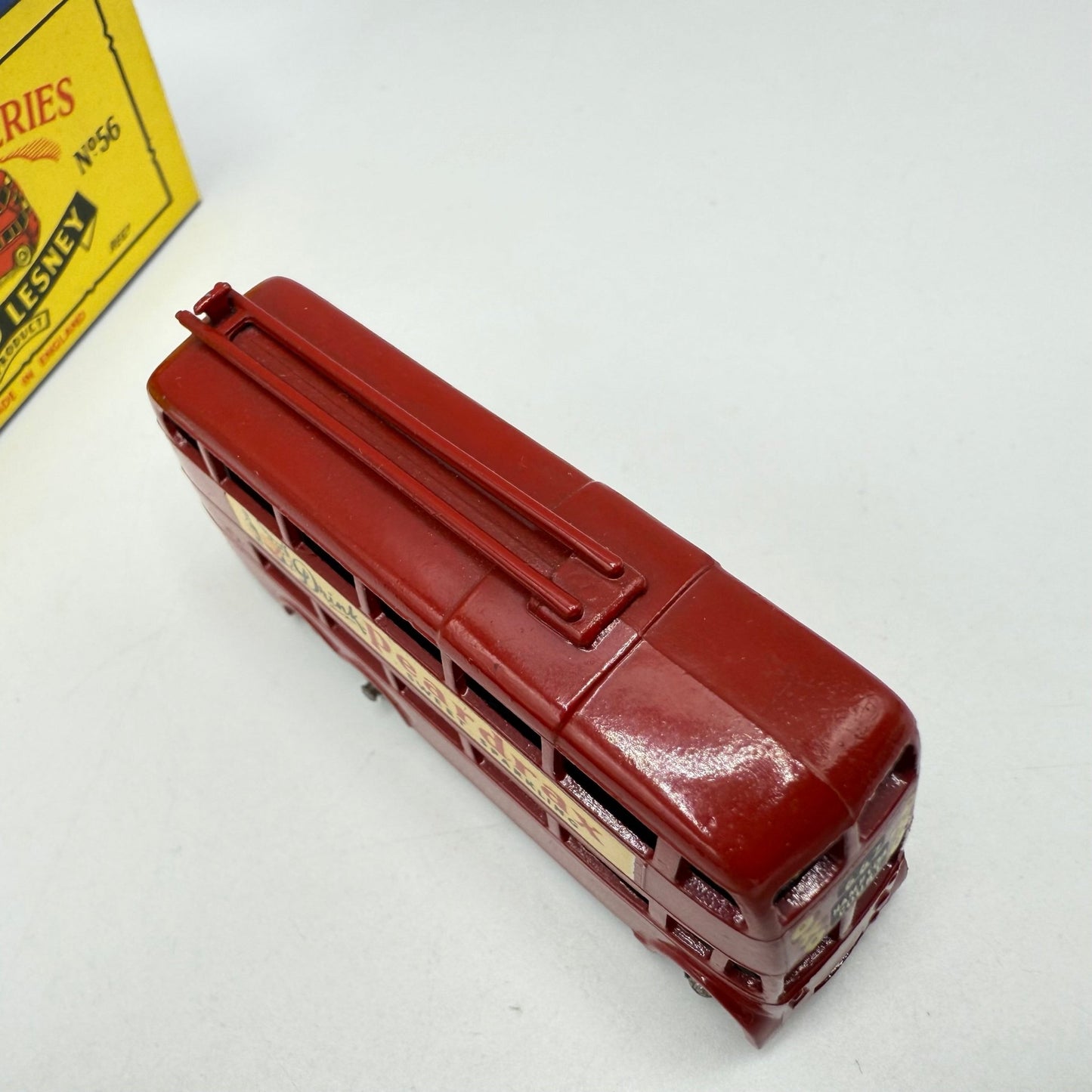 Matchbox Lesney 56a London Trolleybus "Drink Peardrax" - SILVER WHEELS - Magic Matchbox