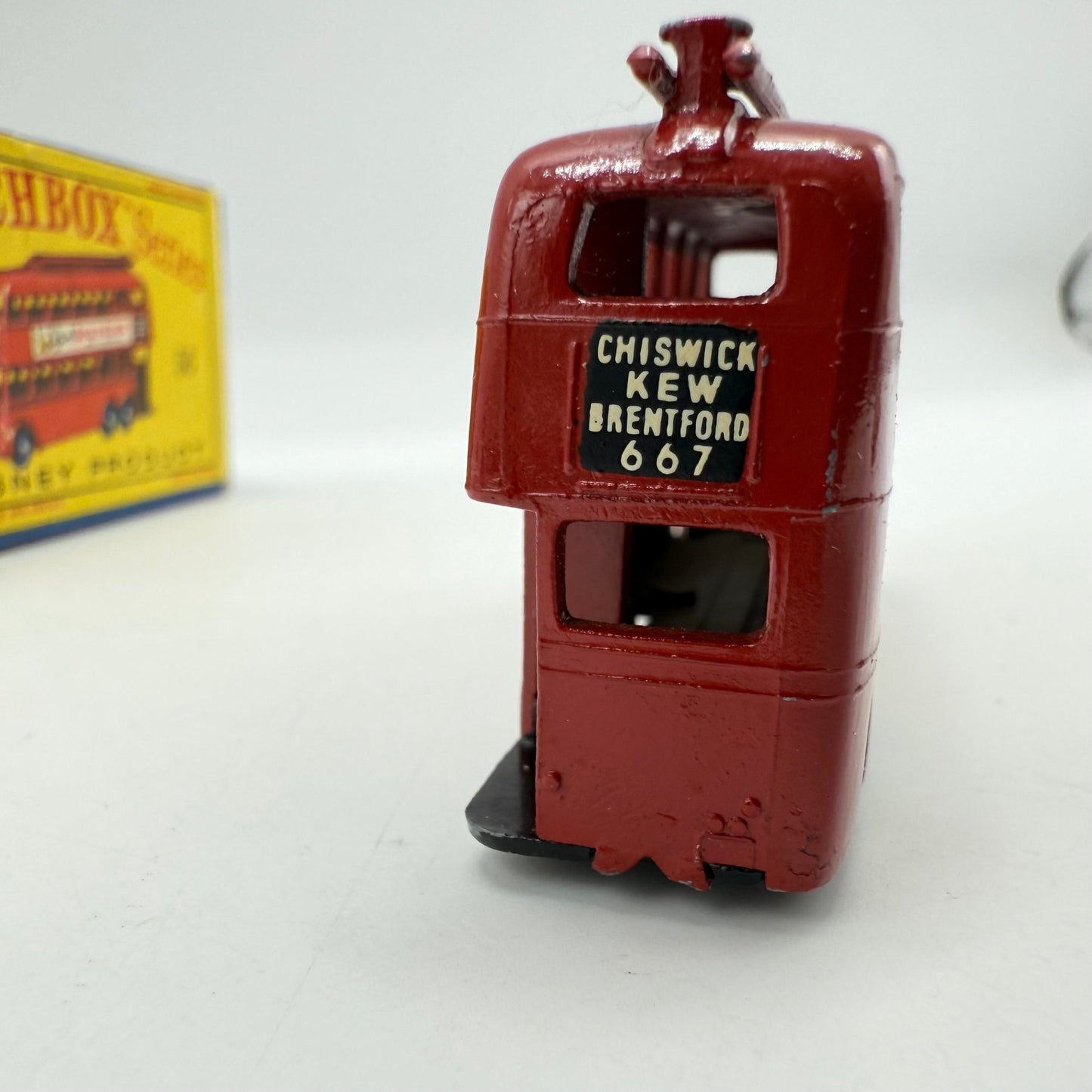 Matchbox Lesney 56a London Trolleybus RARE "BP VISCO - STATIC" DECALS - Magic Matchbox