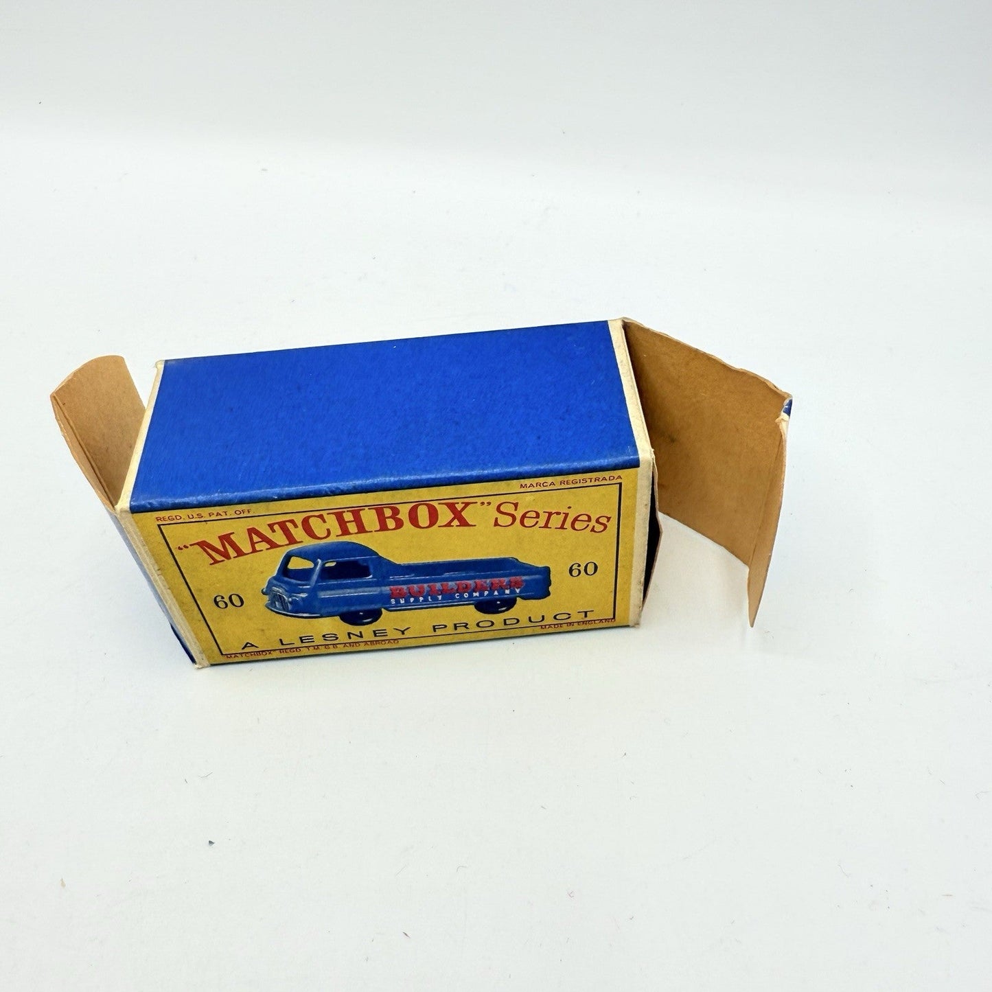 Matchbox Lesney 60a Morris J2 Pick - up Empty Original Box - Magic Matchbox